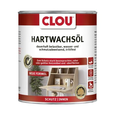 tvrdý voskový olej na drevo clou hartwachsol 750